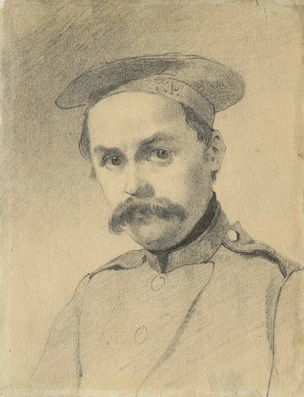 Автопортрет у солдатському, 1847 рік — Орська фортеця · суспільне надбання